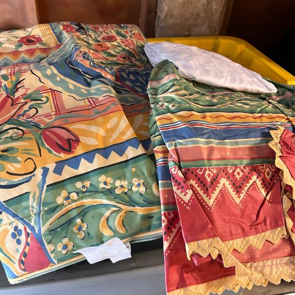 Collier Campbell Vintage 1991 Comforter Set Twin Size NIP Mediterranean Floral - Picture 13 of 13